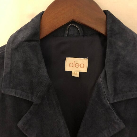 Blue Suede Business Casual Jacket - Picture 7 of 8